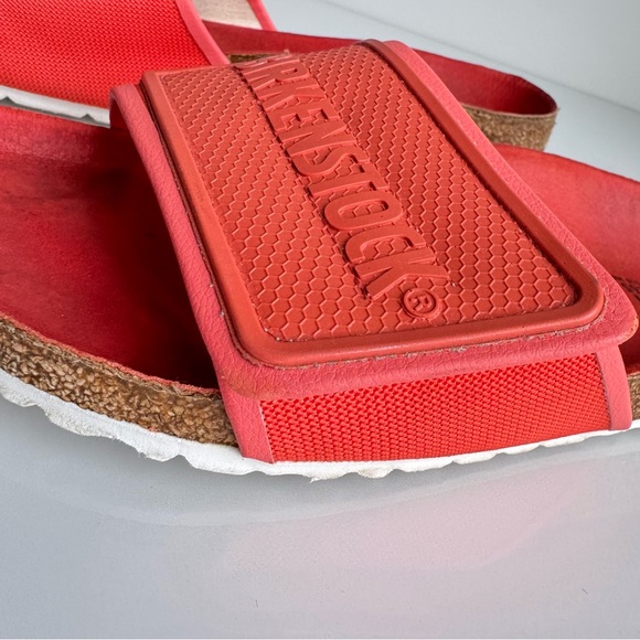Birkenstock bright Coral Velcro Sandal sz41 - Picture 6 of 16